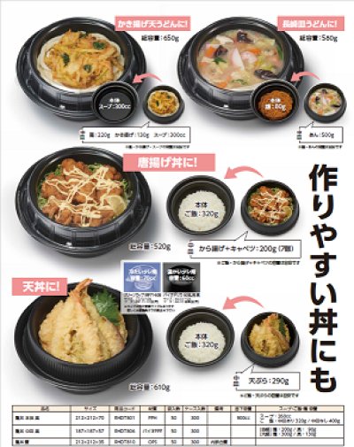 画像2: 麺丼　本体・中皿・蓋セット　300セット