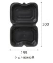 画像1: バイオデリカ　シェルBOX40　黒　300枚入り